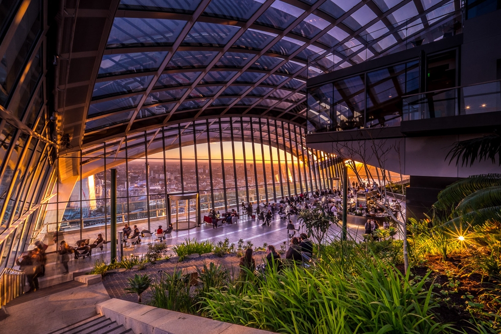 The Sky Garden at dusk