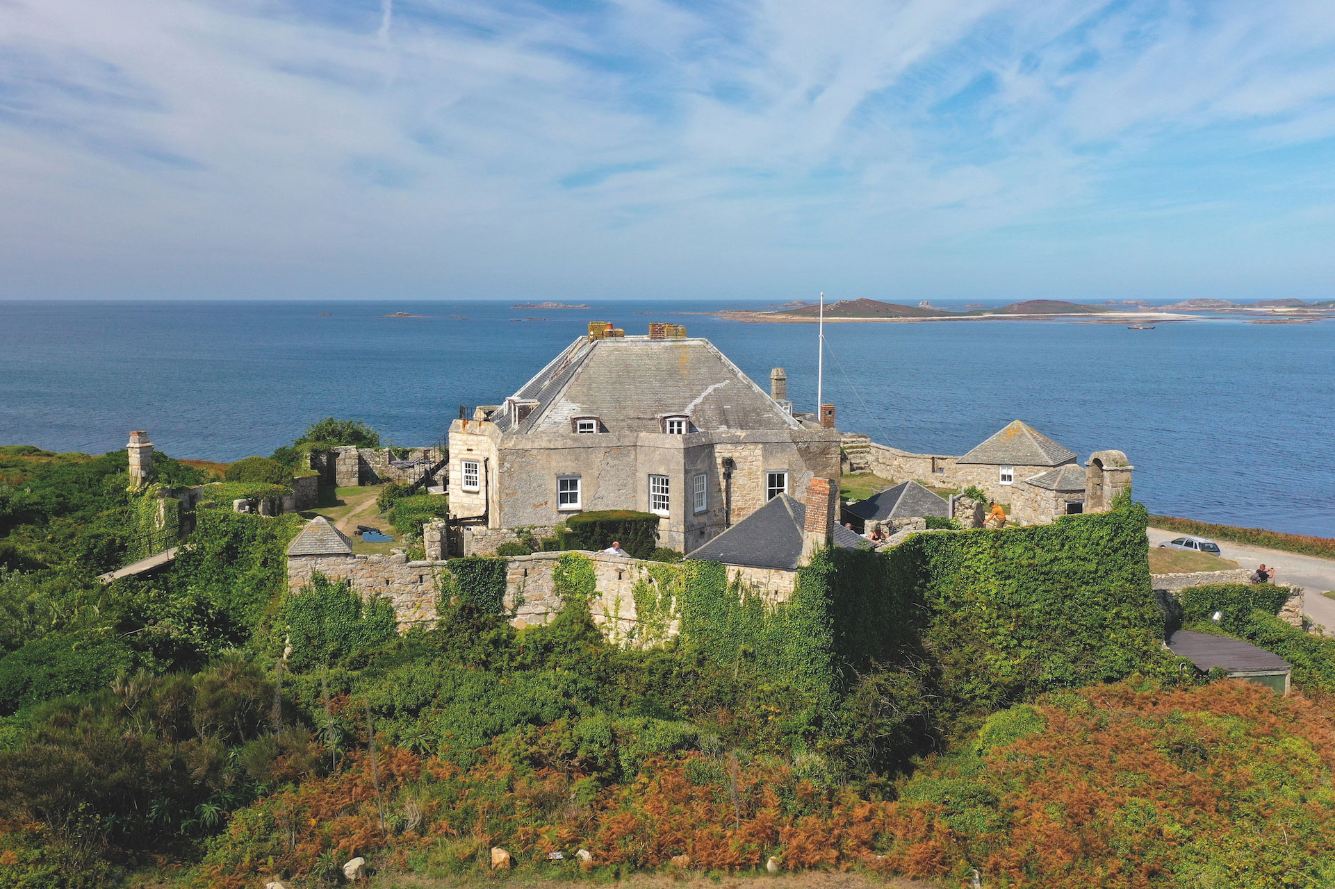 Aerial view of Star Castle