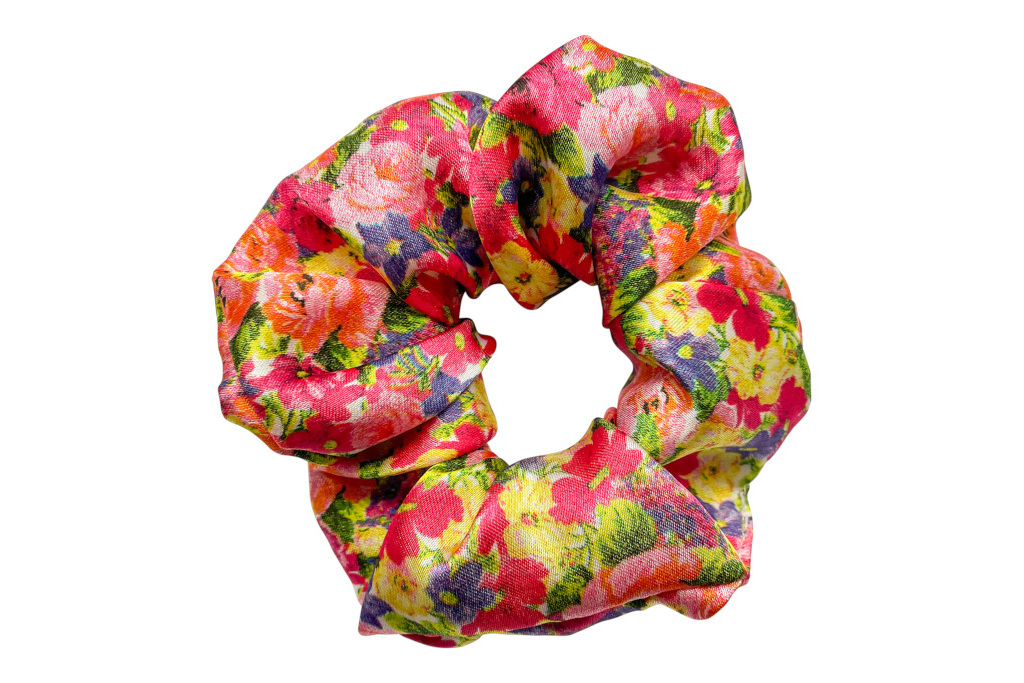 Floral scrunchie