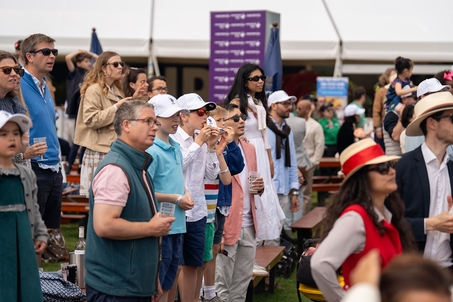 Spectators at Chestertons Polo in the Park in 2025