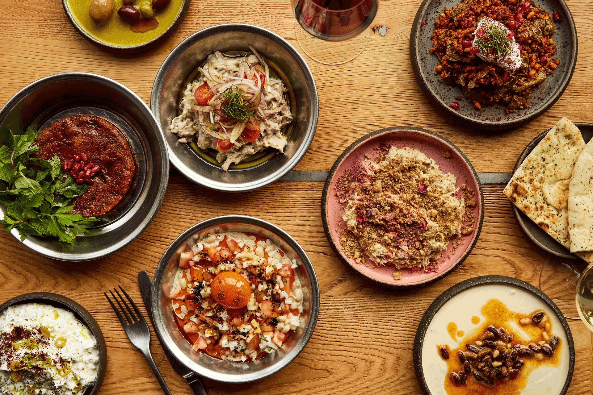 Sharing plates at The Counter, Notting Hill.