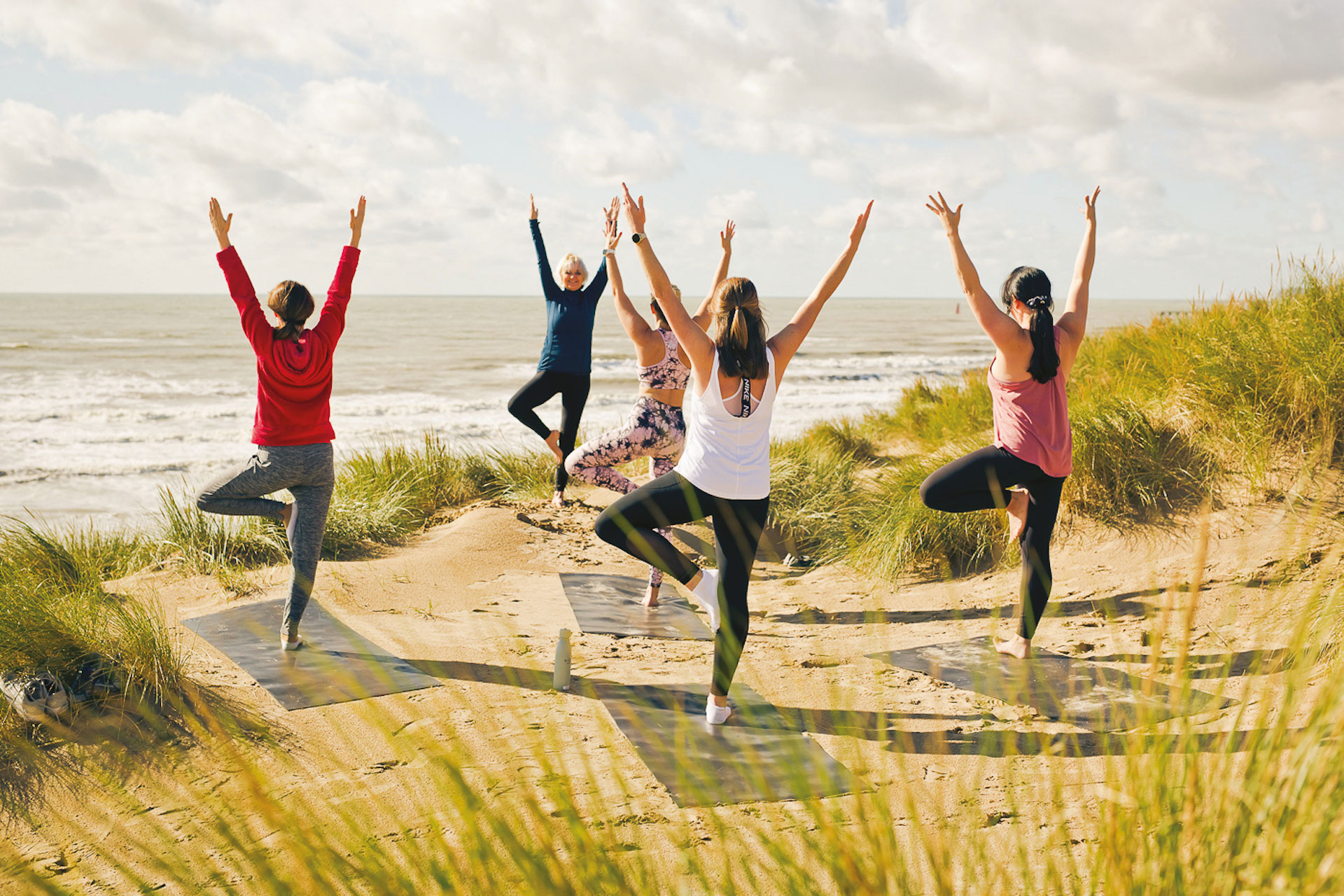 The Gallivant yoga on the beach