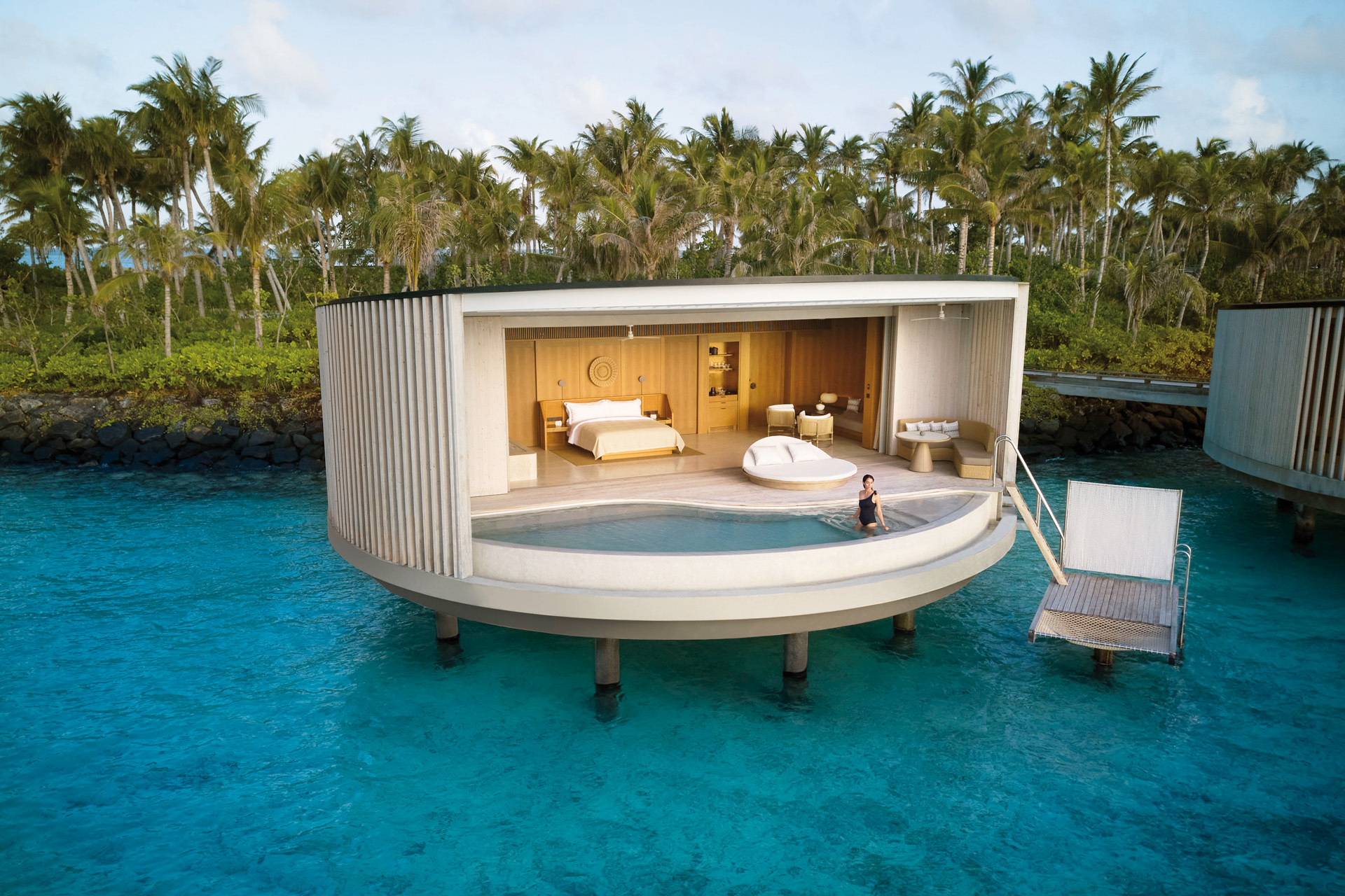 A water villa at The Ritz-Carlton Maldives