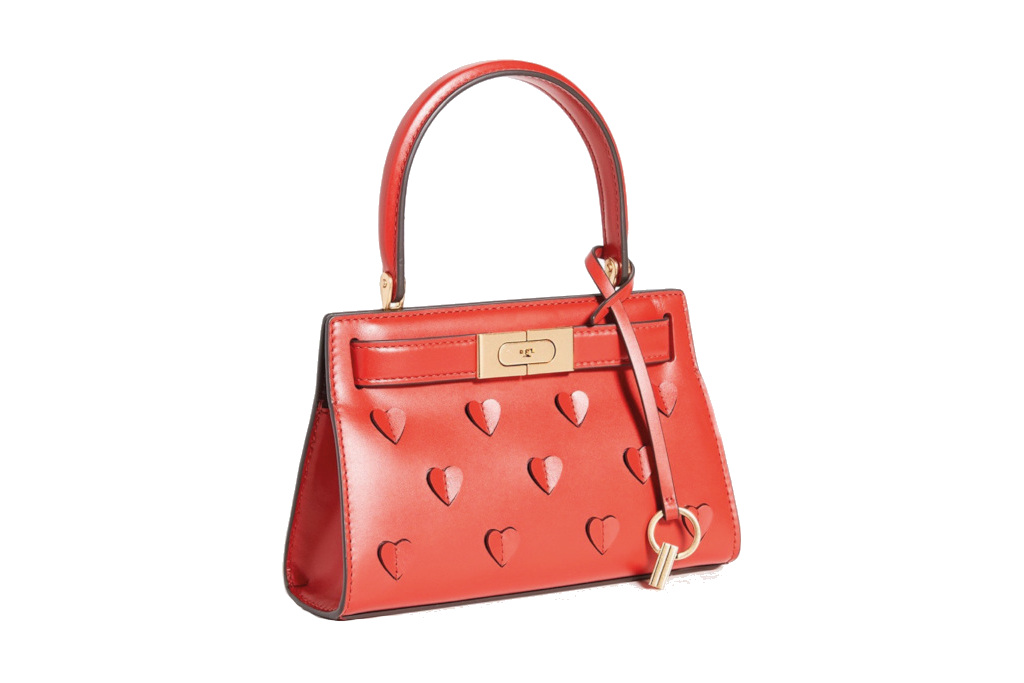Red bag with hearts