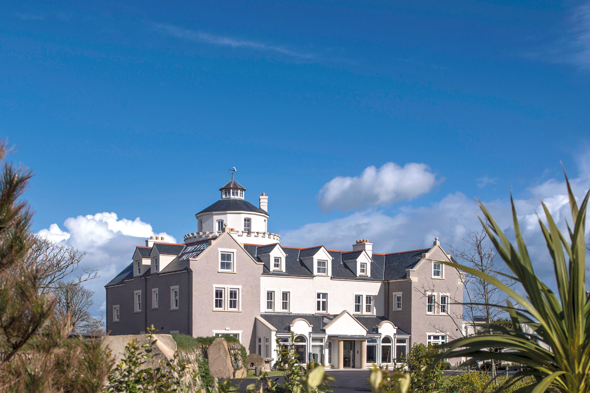 Exterior of Twr y Felin hotel.