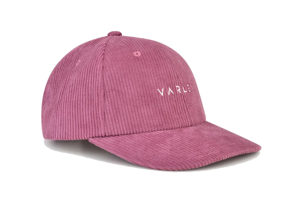 Pink corduroy cap