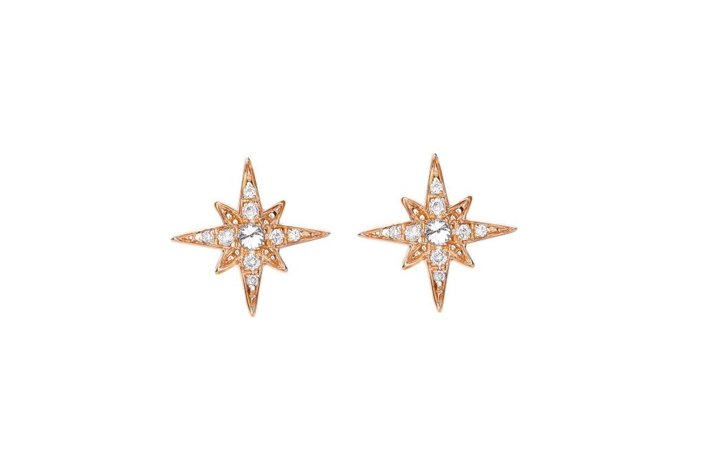 Gold star earrings