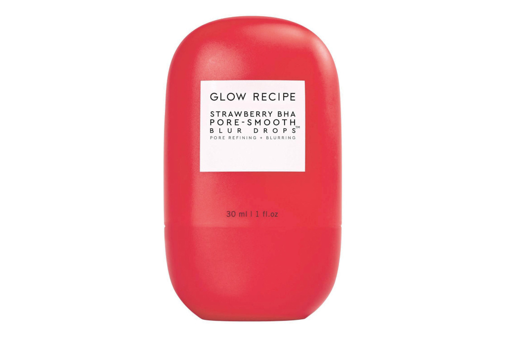 Reddish-pink bottle with Glow Recipe label