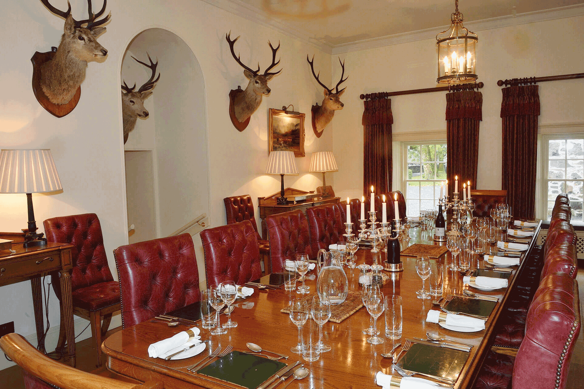 Dining room at Knock House.