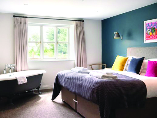Bedroom at the Stump Pub.