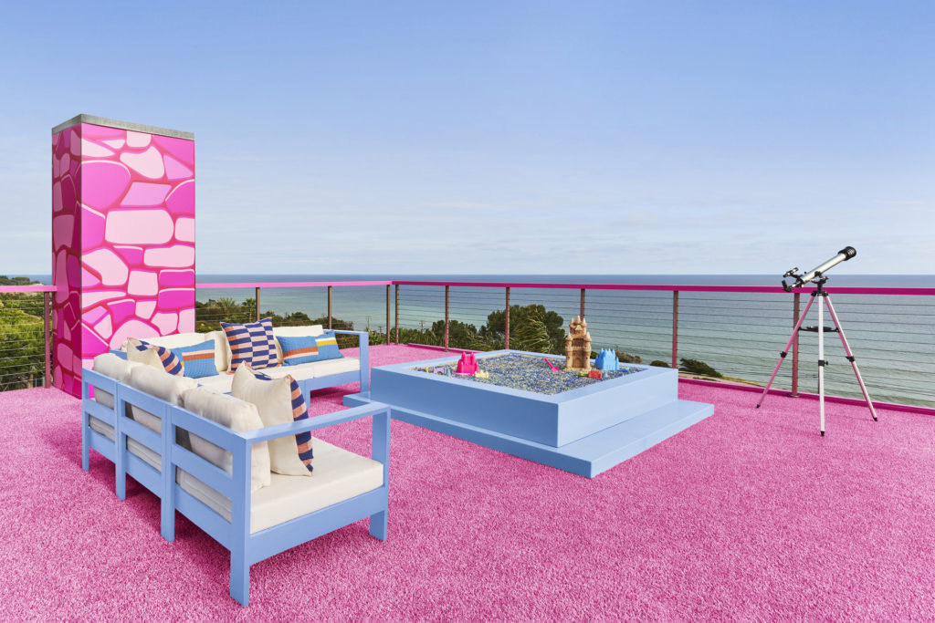 A Barbie sandbox