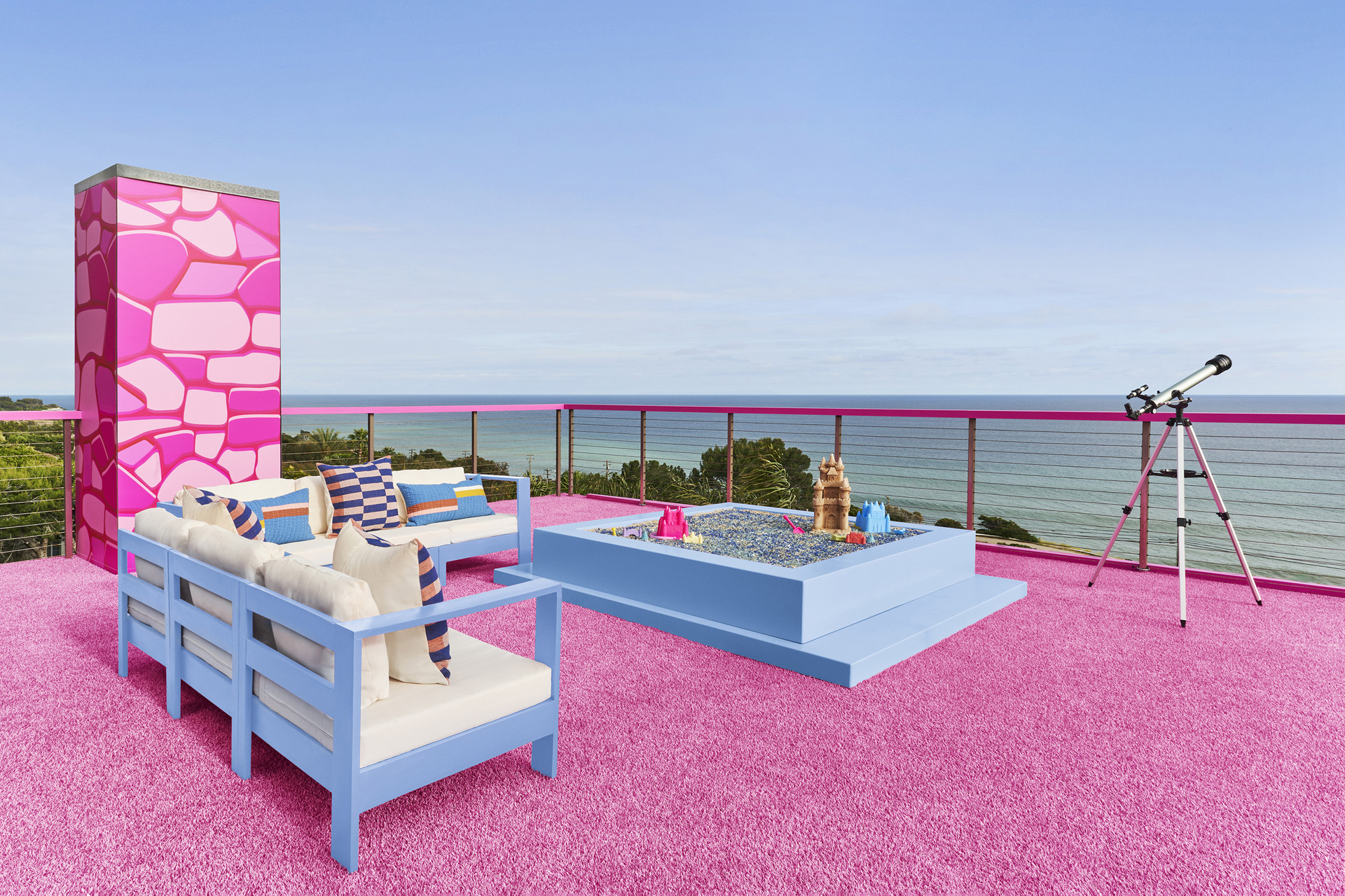 A Barbie sandbox