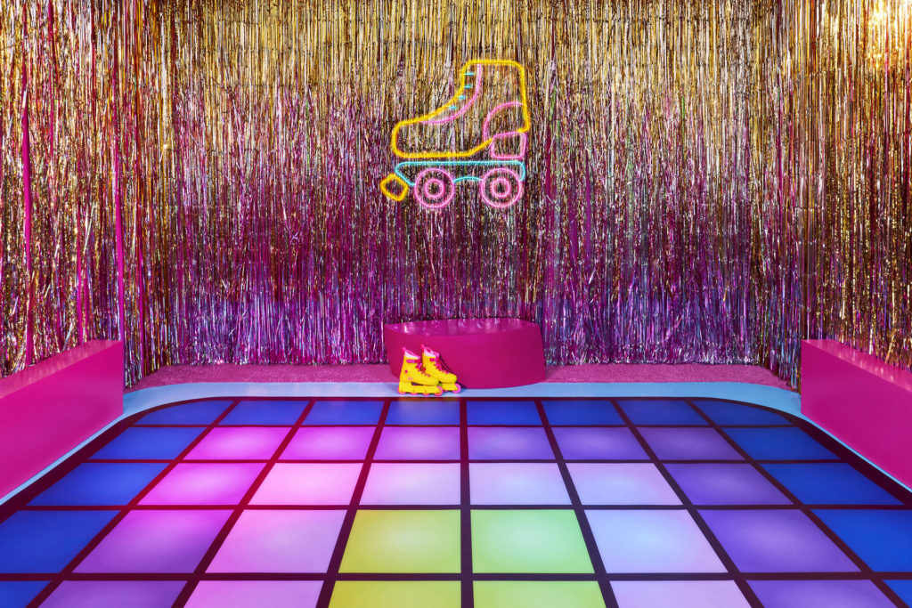 A roller disco