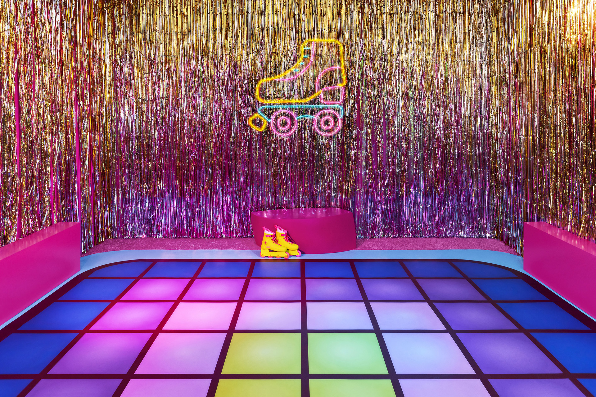 A roller disco