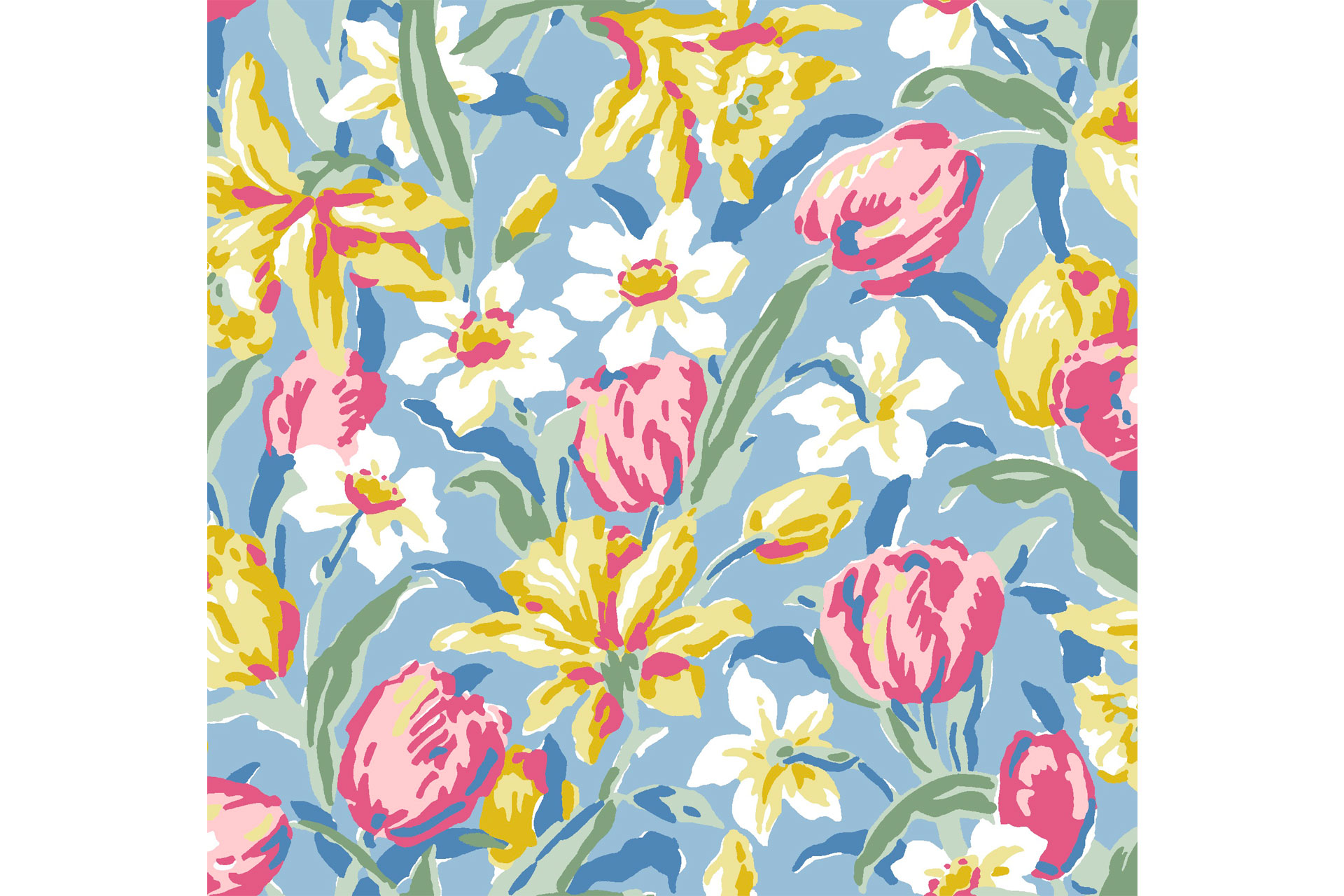 Laura Ashley 1990s Tulip Print