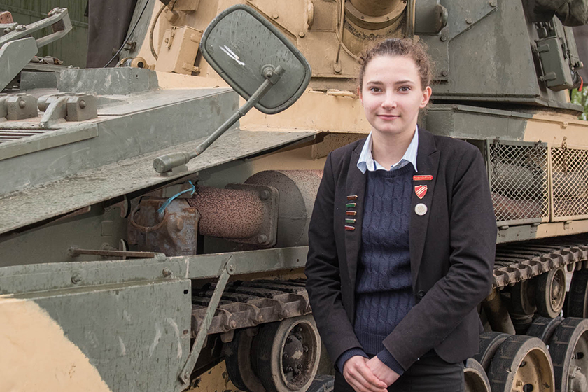 Head Girl Drives to School in Armoured Vehicle