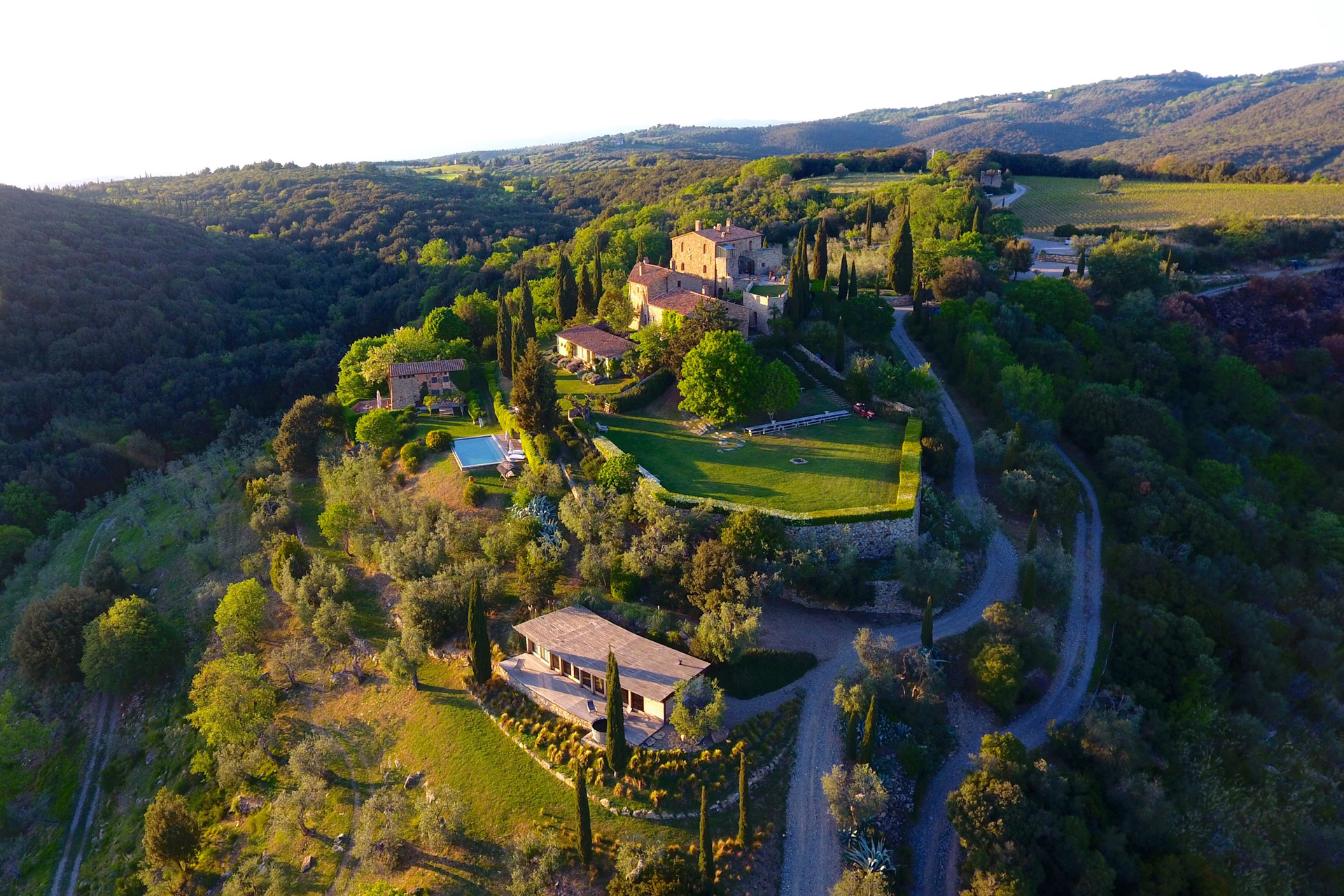 Castello di Vicarello from above