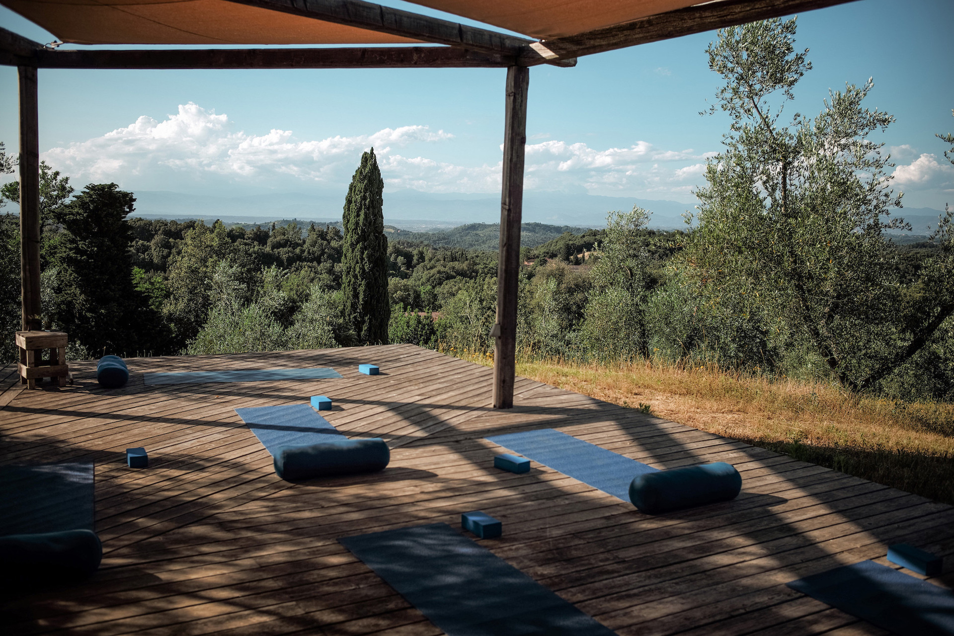 Yoga at Villa Lena