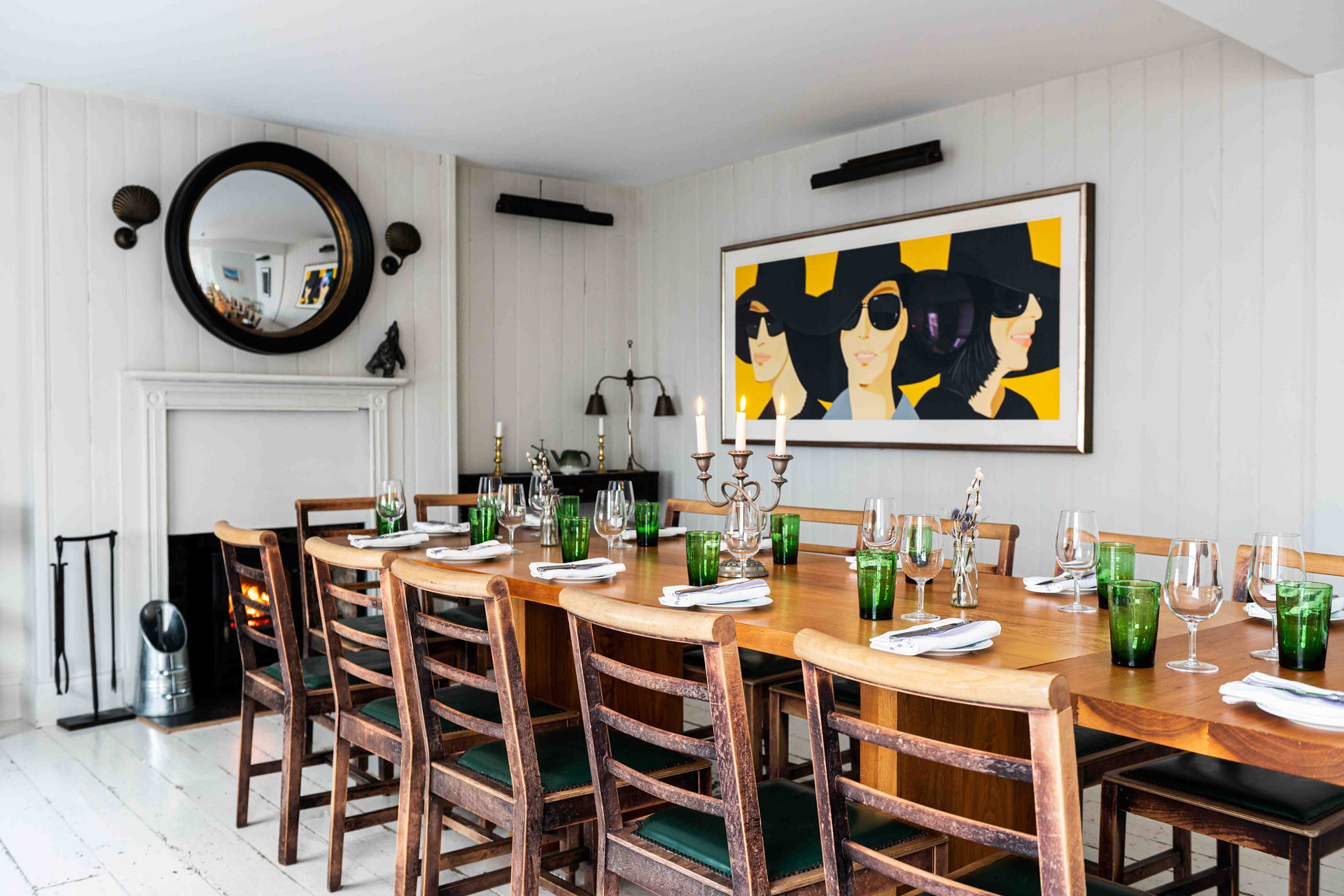 Dining table at Foresters Hall