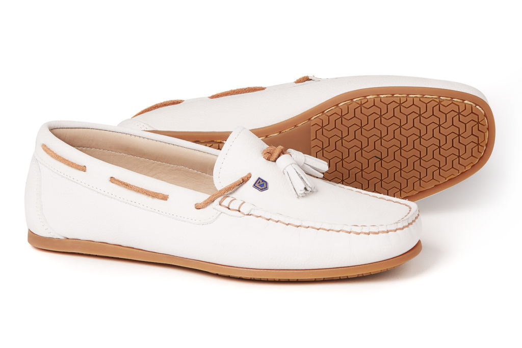 White loafers