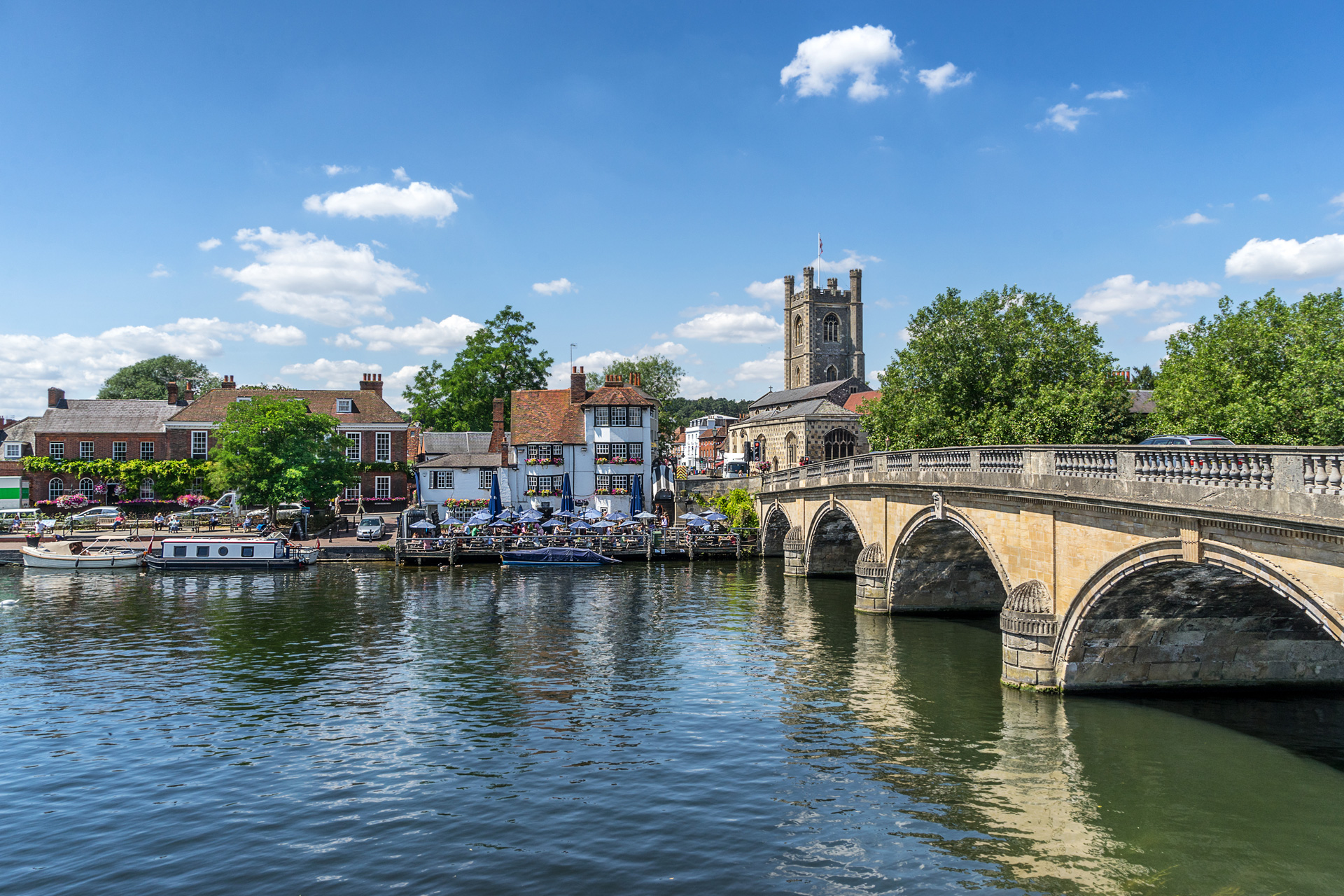 The river in Henley on Thames in London