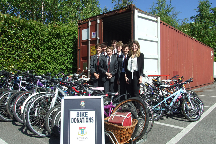 College Collects Bikes for Community Project
