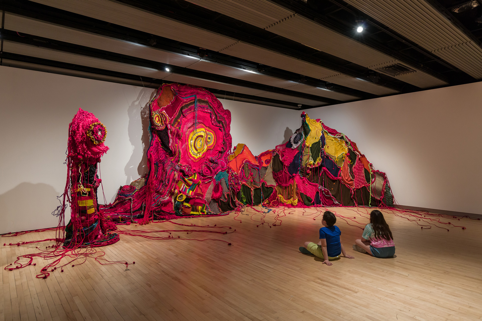 Installation view of Aluaiy Kaumakan, Dear Earth: Art and Hope in a Time of Crisis
