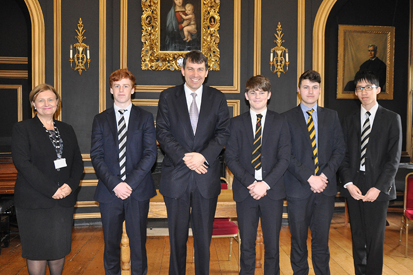 John Glen Visits The Oratory School