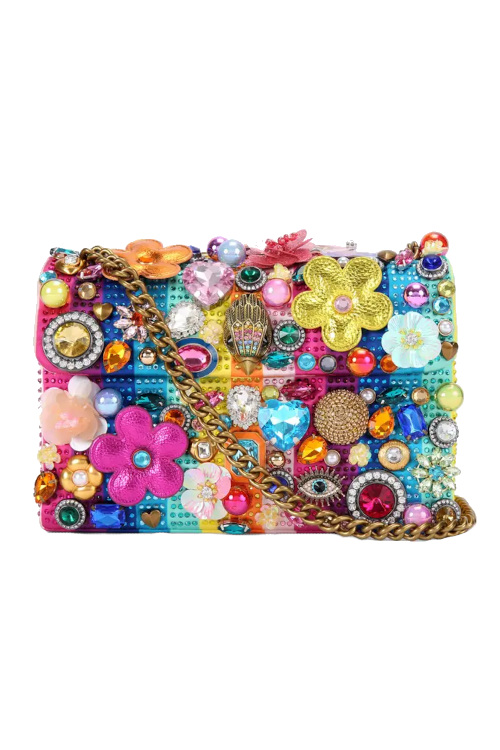 Multi-colour charm bag