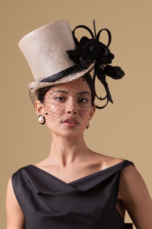 Woman wearing hat and dress