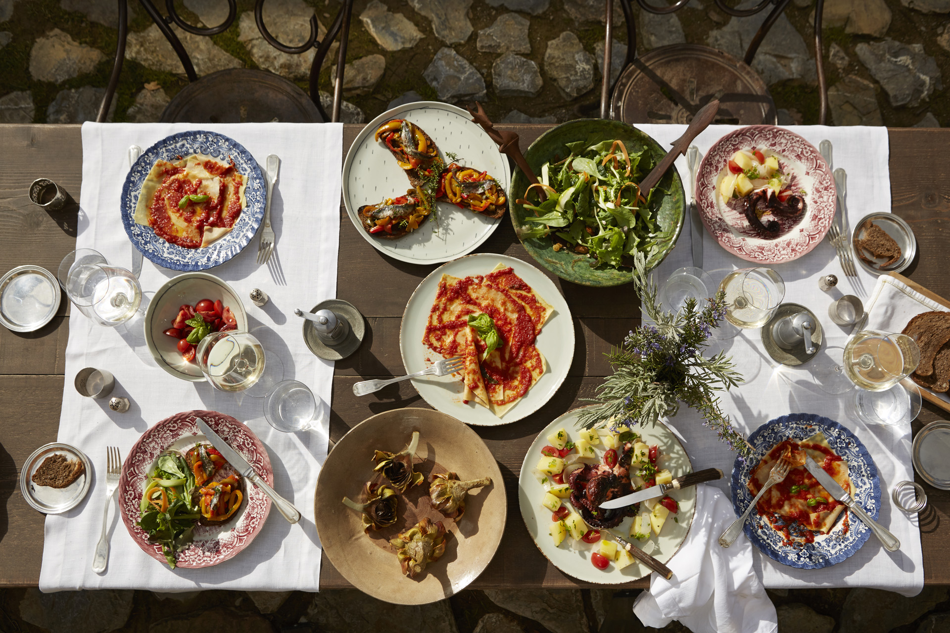 Lunch spread