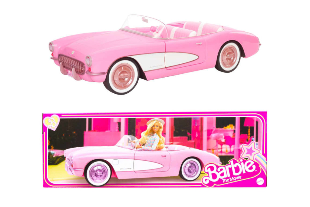 Pink toy car