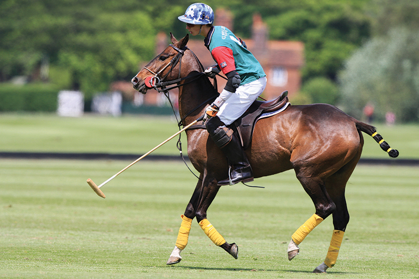 Student playing polo at Millfield School for sports