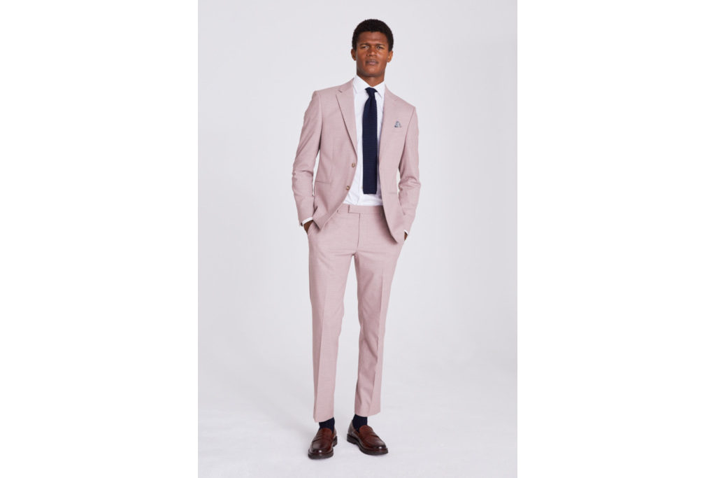 Man in pink suit