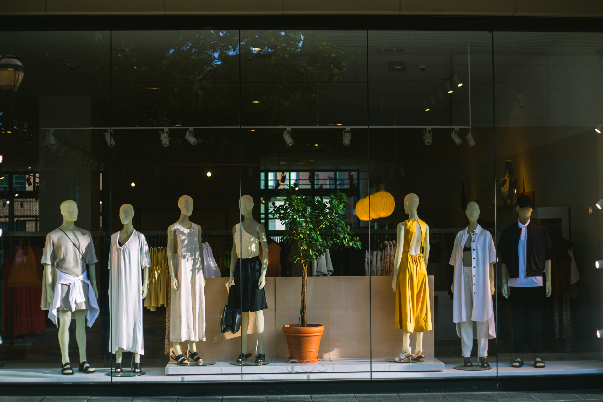 Clothing shop window