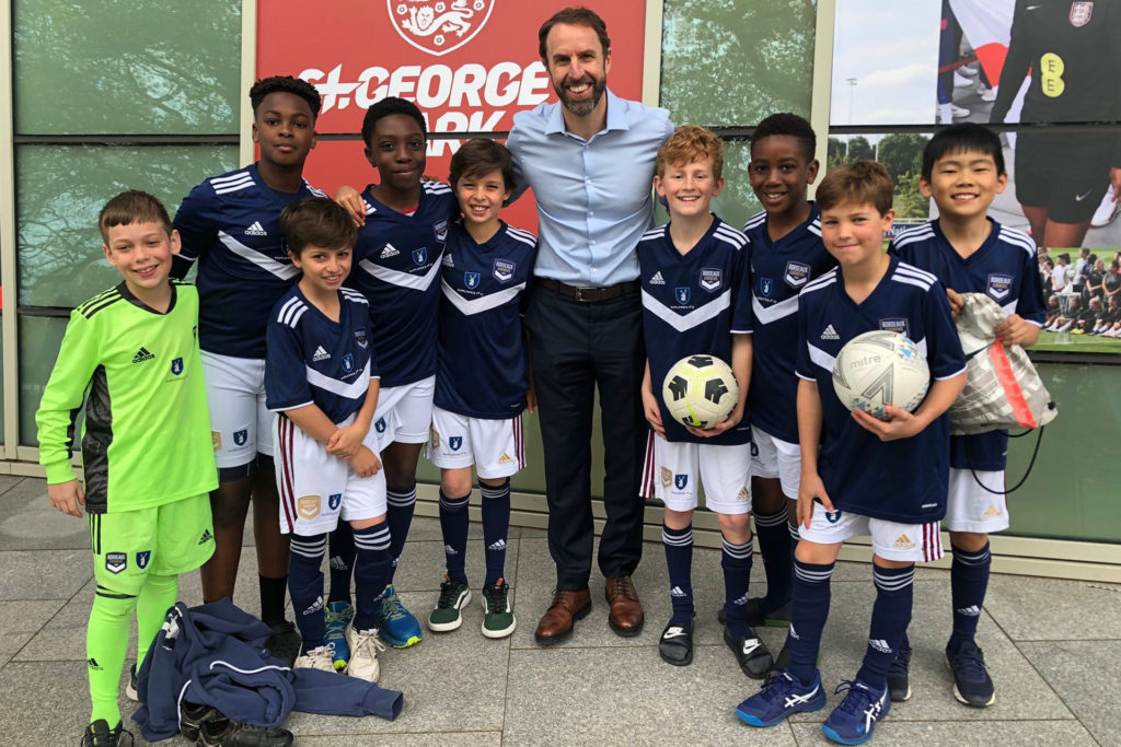 Papplewick boys meeting Gareth Southgate