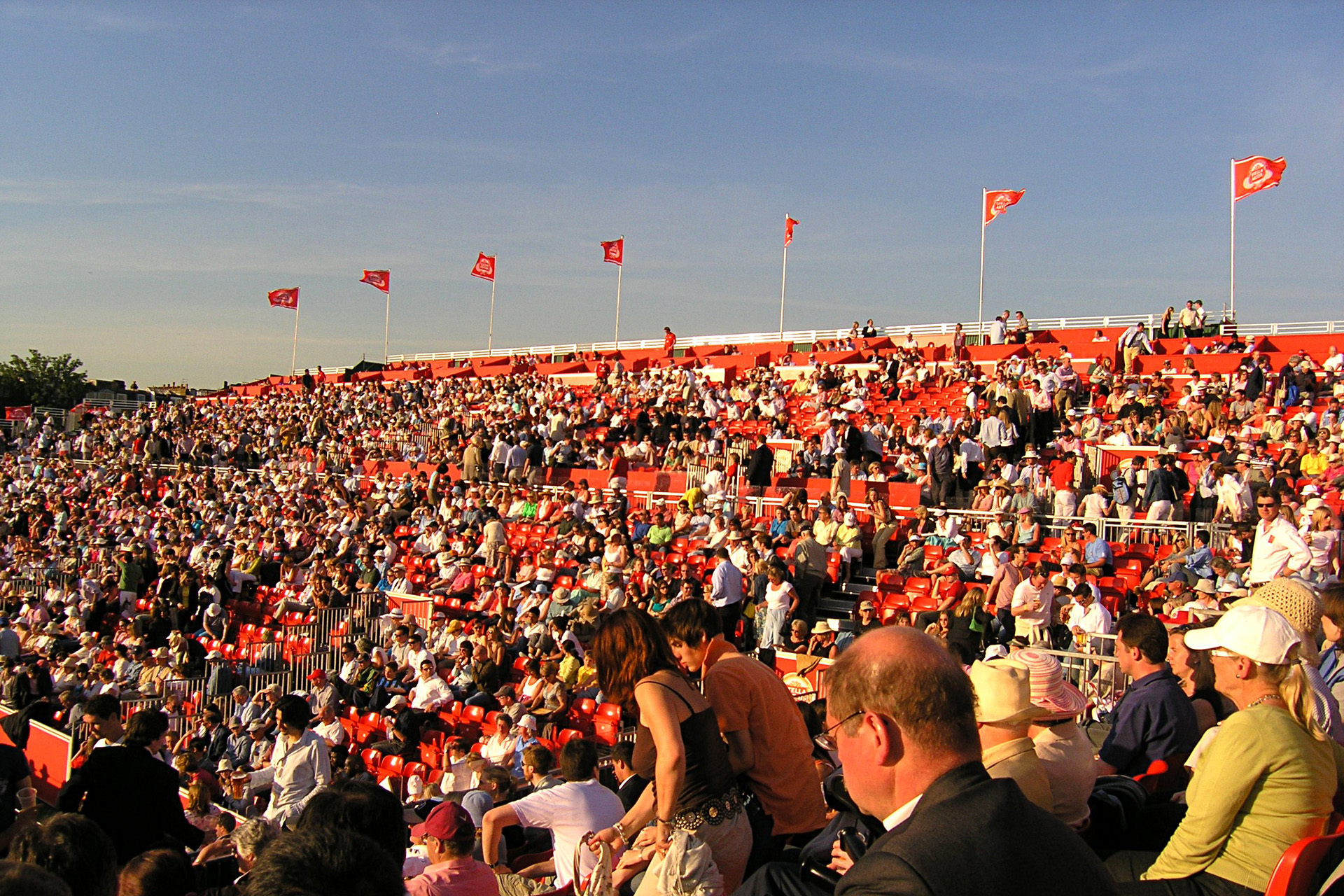Centre Court stands at Queen's Club during the 2005 Queen's Club Championships