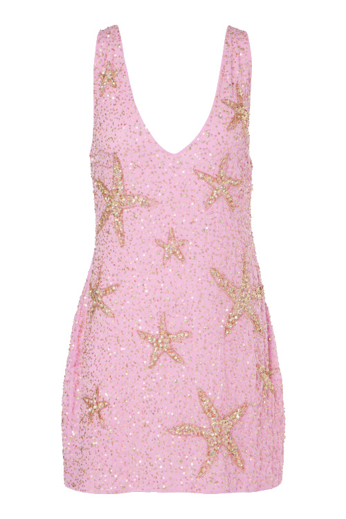 Pink sequin dress