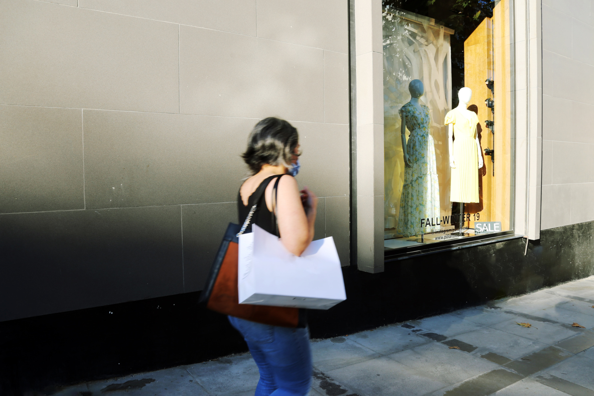 Woman with shopping bags