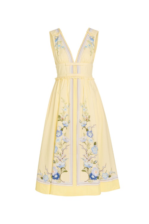 Yellow Self-Portrait dress