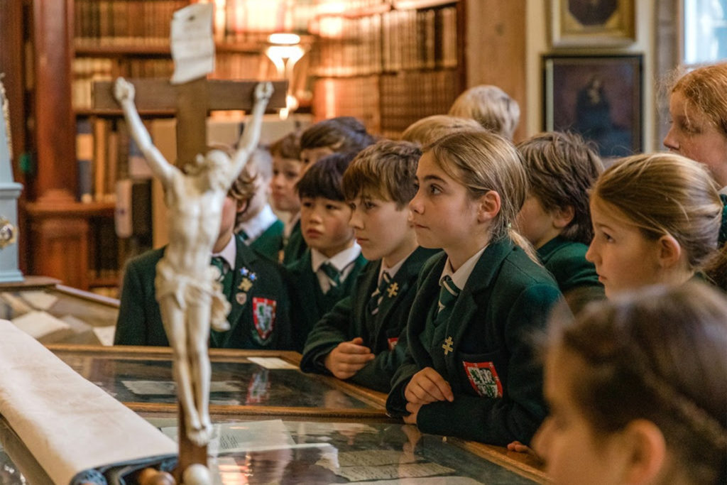 Stonyhurst Prep School Pupils in the Arundell Library