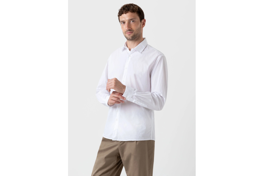 Man in white shirt