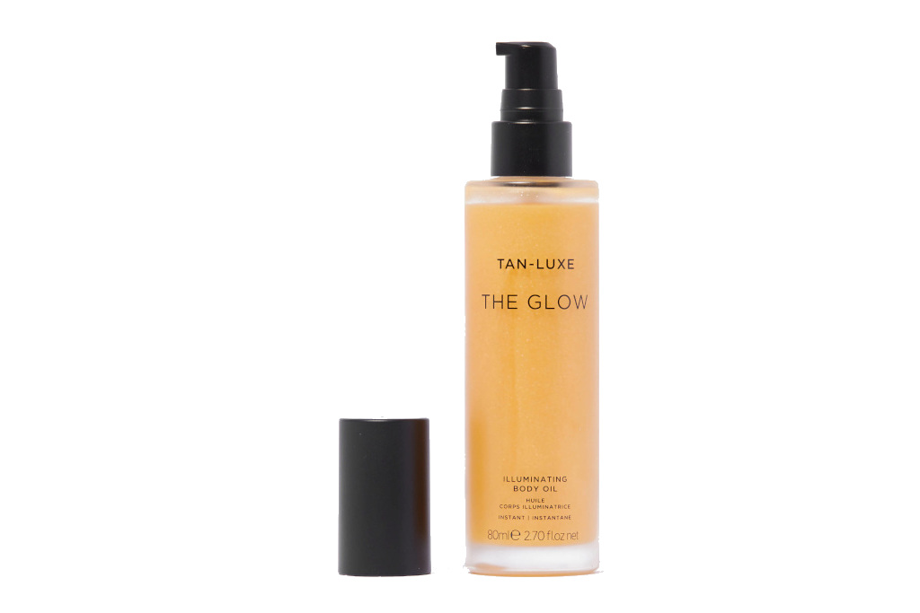 Gold bottle with black cap