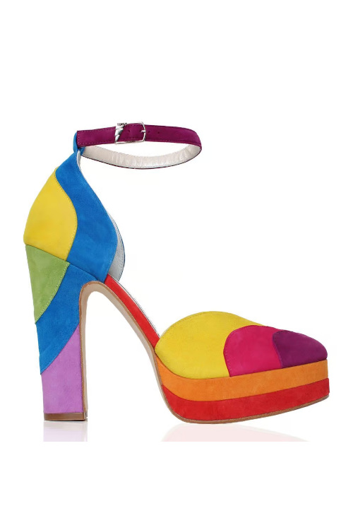 Rainbow platform heel