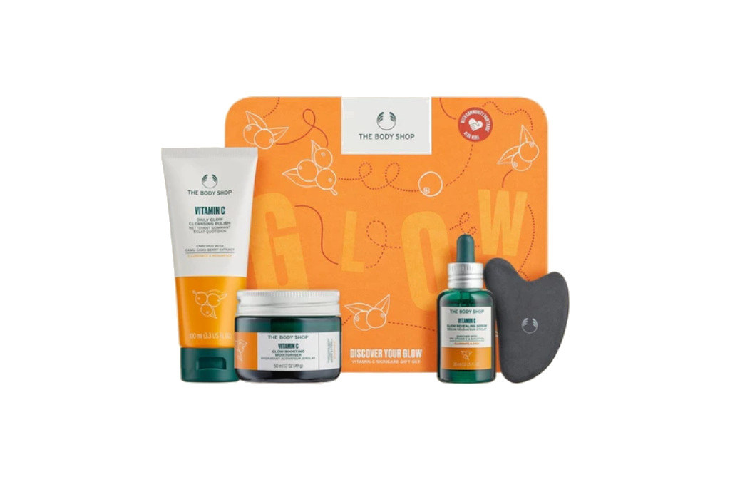Orange box with bottles