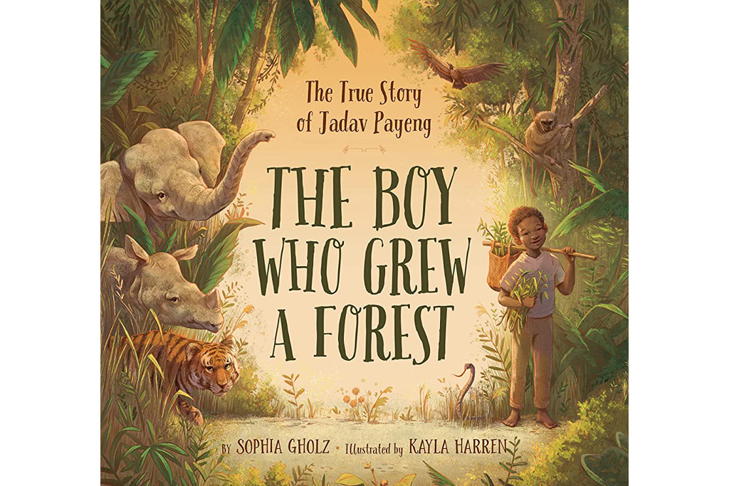 The Boy Who Grew A Forest book cover, a book about climate change
