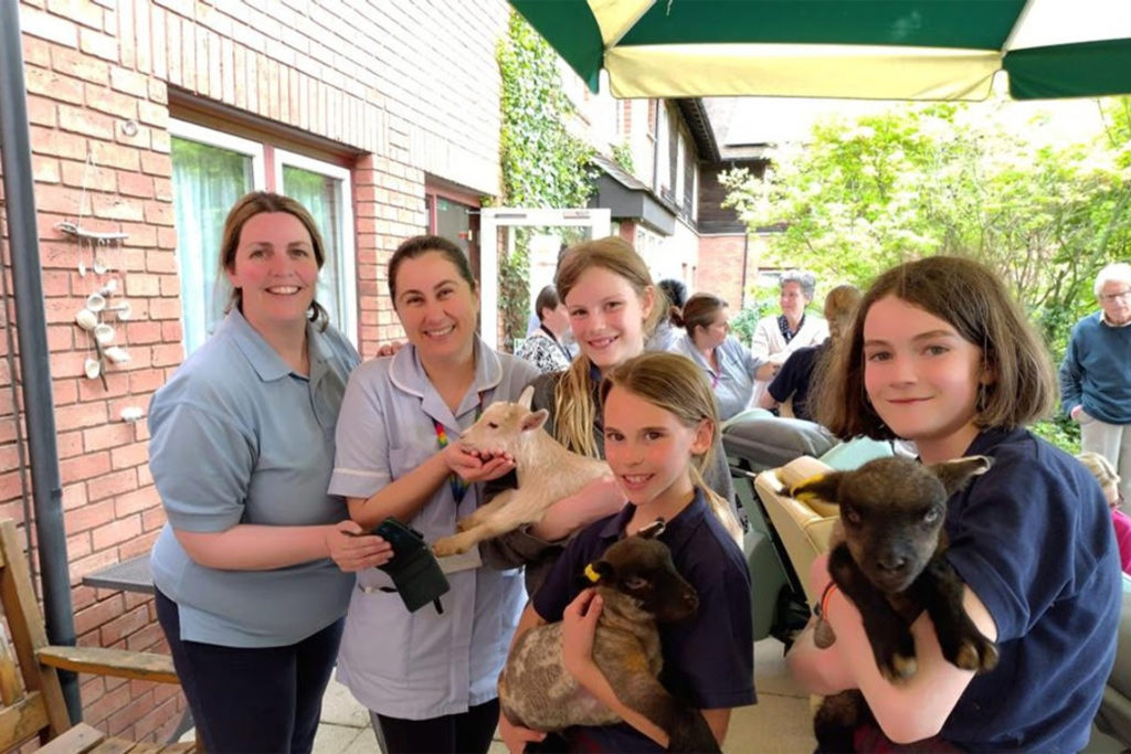 The Elms School brings the farm to Ledbury Community Hospital