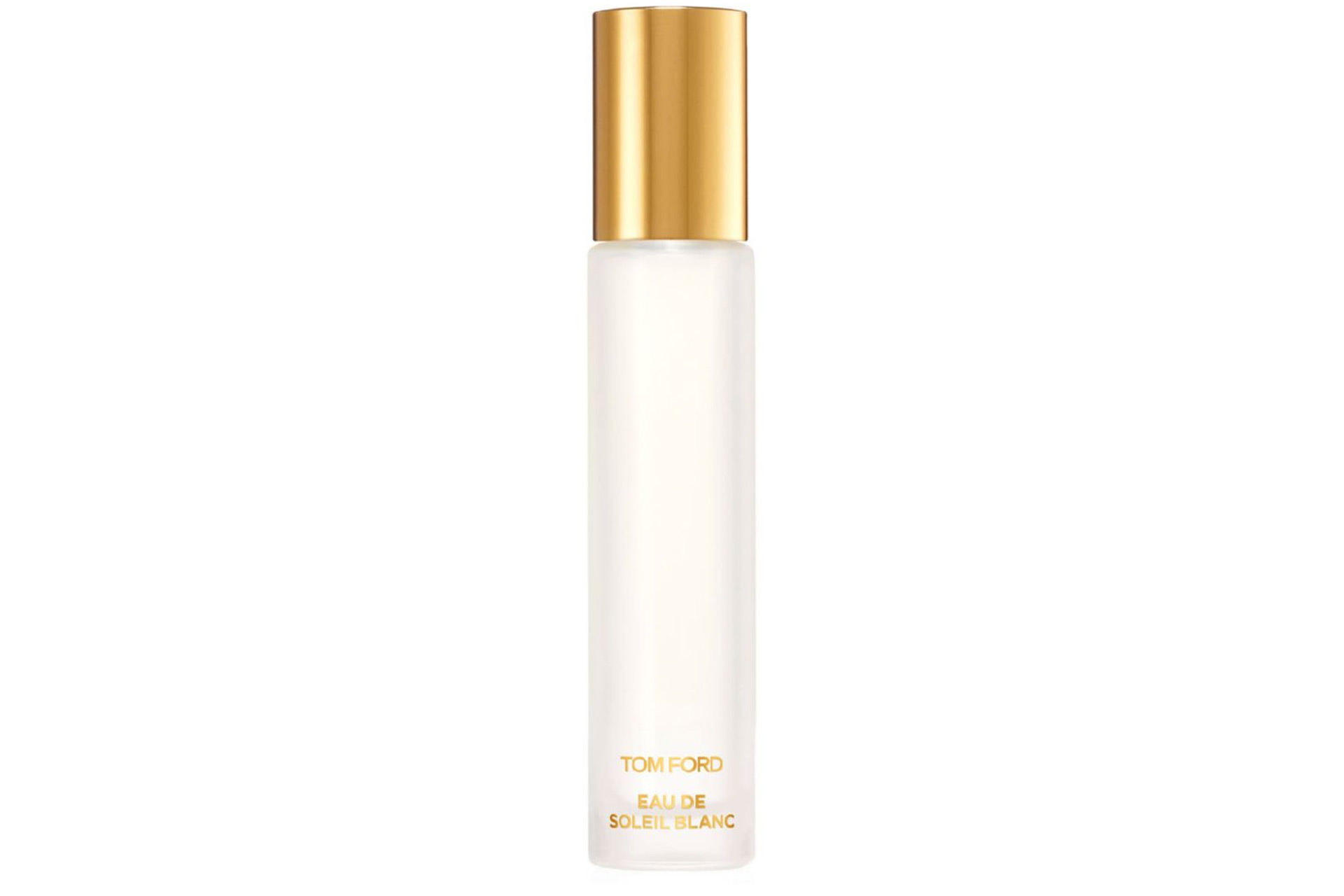 Tom Ford travel perfume with gold lid