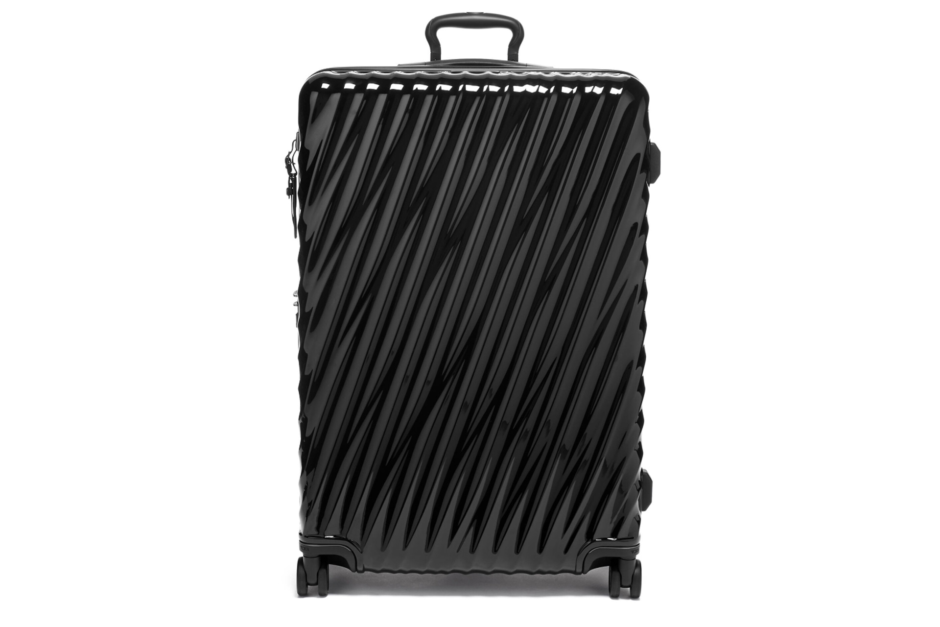 Black polycarbonate suitcase