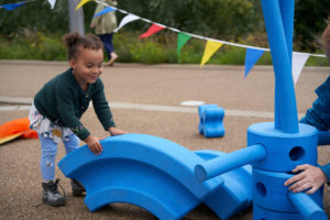 Child playing outside